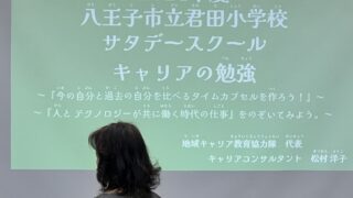 2024年11月2日 みなみ野君田小学校でキャリアデザイン講座を開催しました